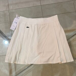 Lacoste Women's Cream Skater Skirt